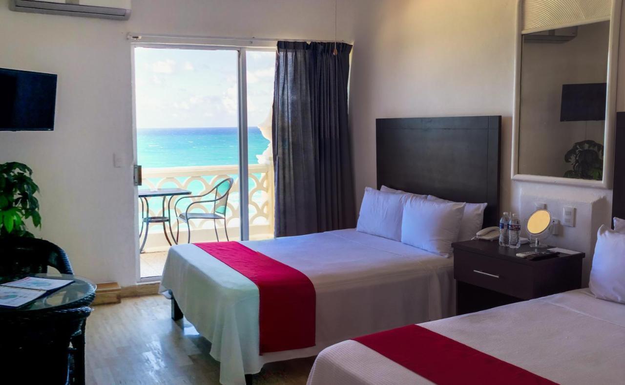 Apartamento Cancún Plaza Sea View Habitación foto